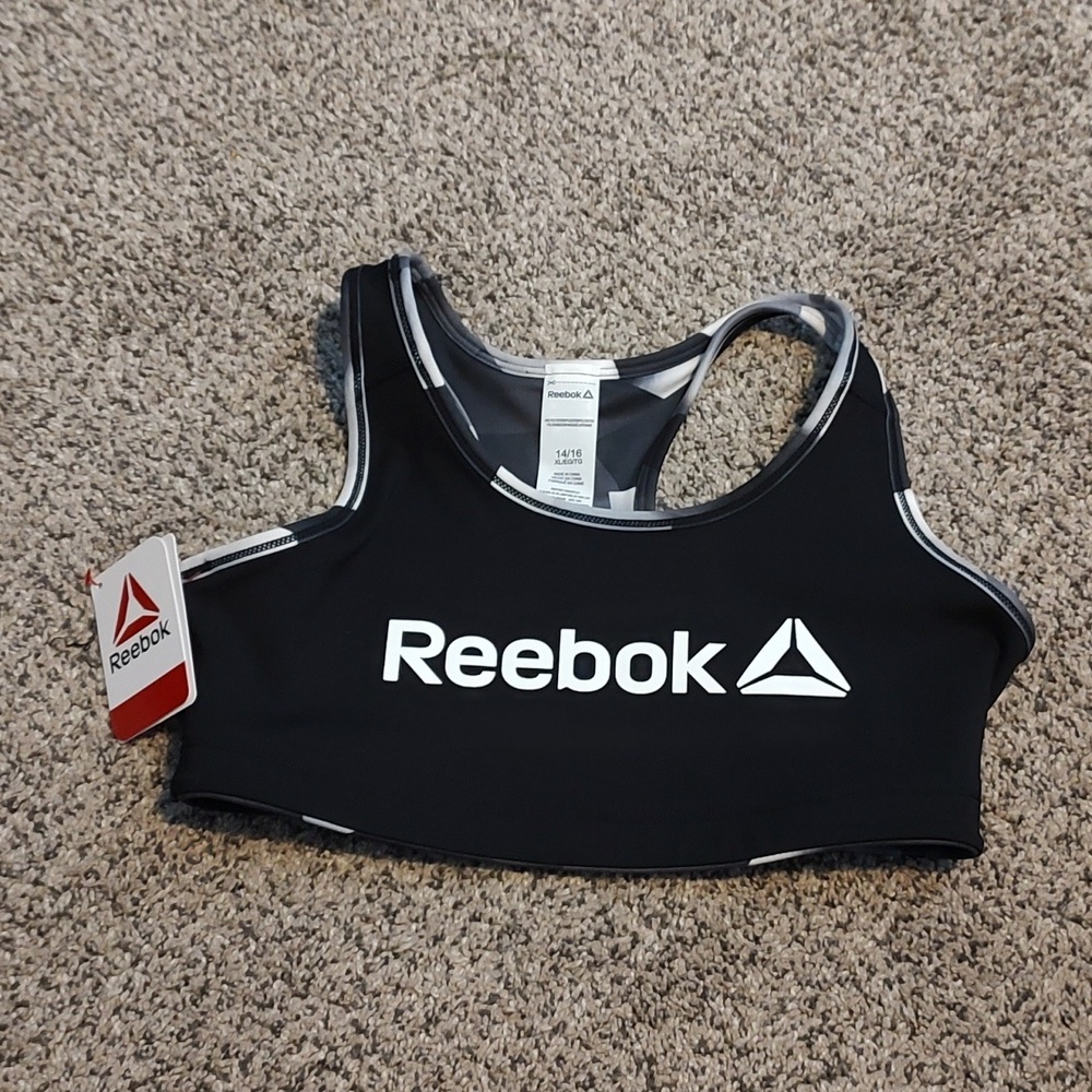 NWT Reebok XL (14/16) Reversible Sports Bra